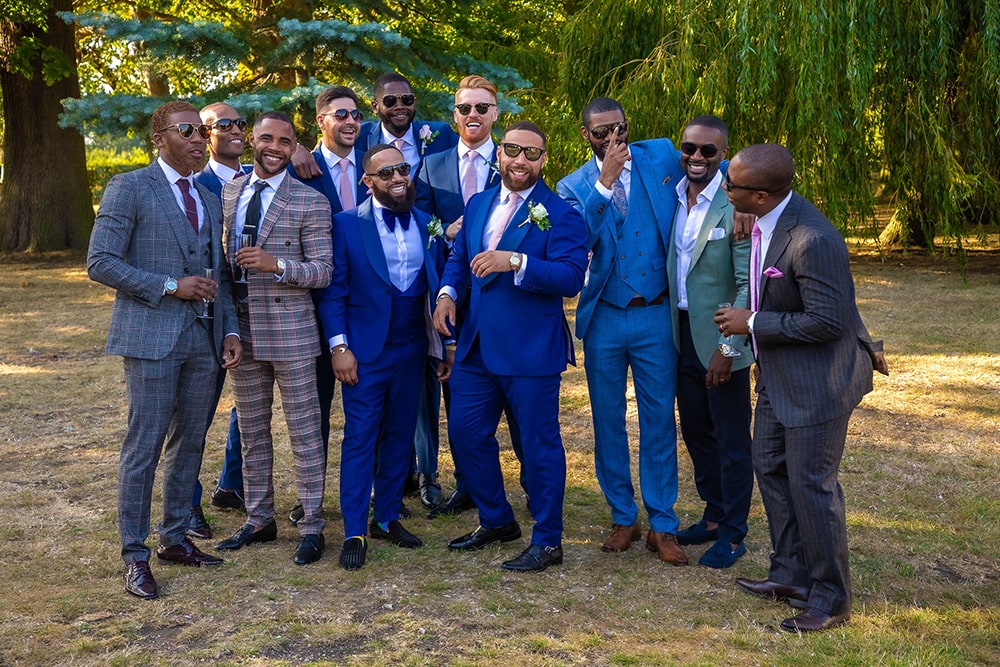 Group of men with the groom